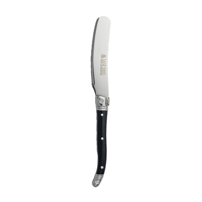 LAGUIOLE CHEESE KNIFE/SPREADER 2PC BLACK LA2PCBK