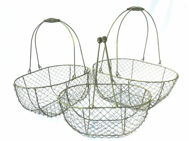 Basket Rounded Brown S/3