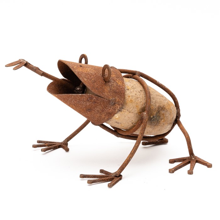 Wholesale Alfresco Gardenware Rock Frog Resin/Rust - Fieldfolio