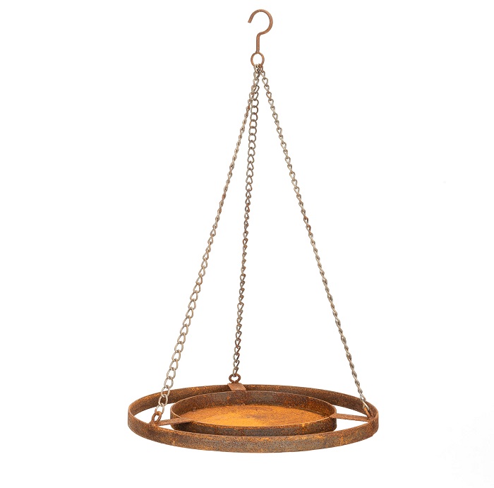 Bird Feeder Hanging 40cm Rust