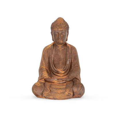 Buddha Statue Large Cast Iron