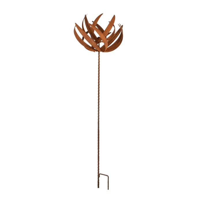 Wind Spinner Lotus Rust