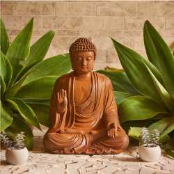 Buddha Statue Large Cast Iron