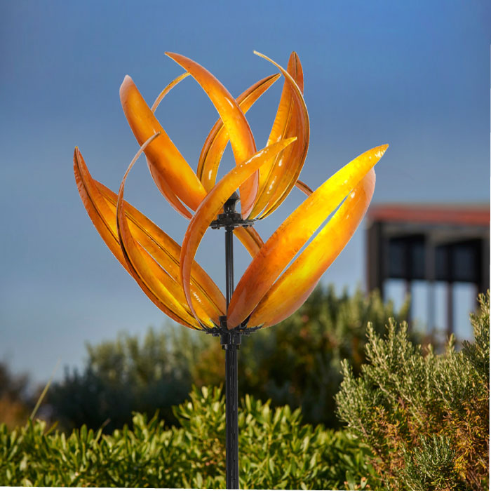 Wholesale Wind Spinner Lotus Gold Alfresco Gardenware Fieldfolio