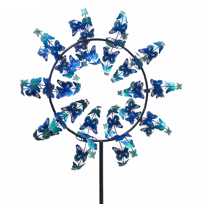 Wind Spin Butterfly Blue Wave-