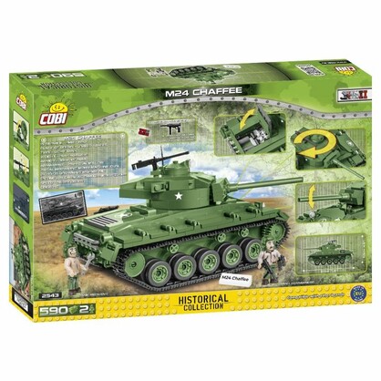 COBI-2543 | HC WWII /2543/ M24 CHAFFEE 590 PCS