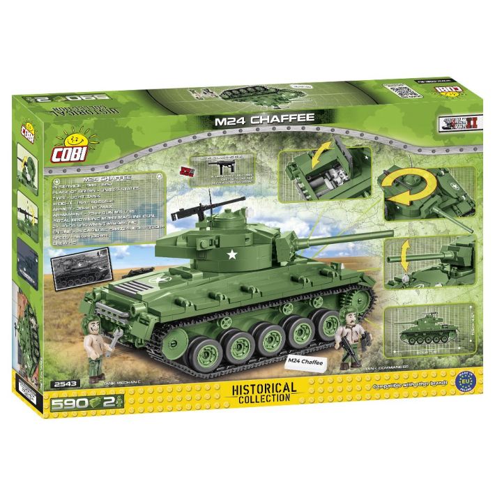 COBI-2543 | HC WWII /2543/ M24 CHAFFEE 590 PCS