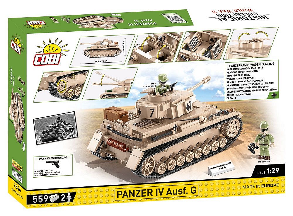 COBI-2546 | HC WWII /2546/ PANZER IV AUSF.G 559 PCS