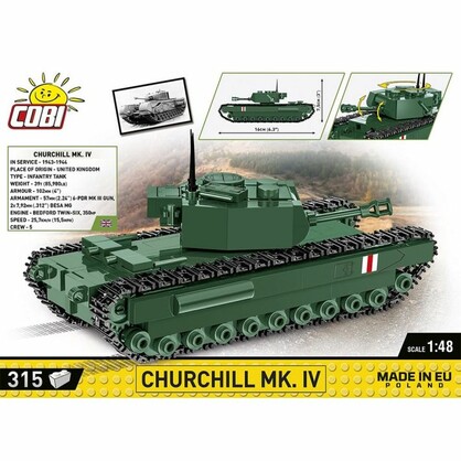 COBI-2717 | HC WWII /2717/ CHURCHILL MK.IV 315 PCS