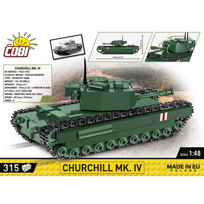 COBI-2717 | HC WWII /2717/ CHURCHILL MK.IV 315 PCS