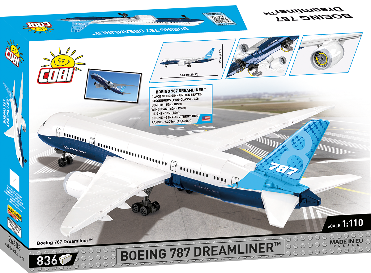 COBI-26603 | BOEING /26603/ 787 DREAMLINER 836 PCS
