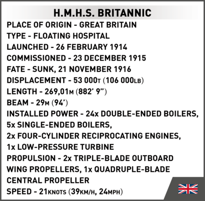 COBI-1681 | H.M.H.S. BRITANNIC 636 PCS