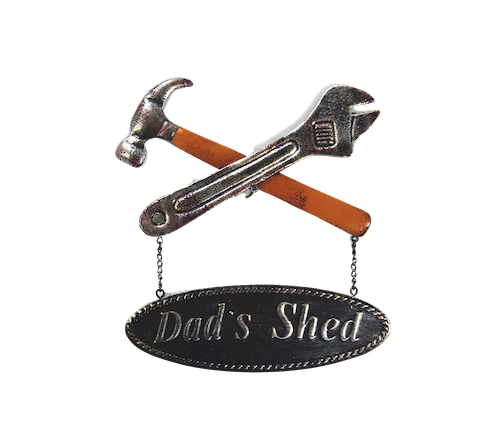 Y18Welcome299 Dad's Shed - Tool Sign