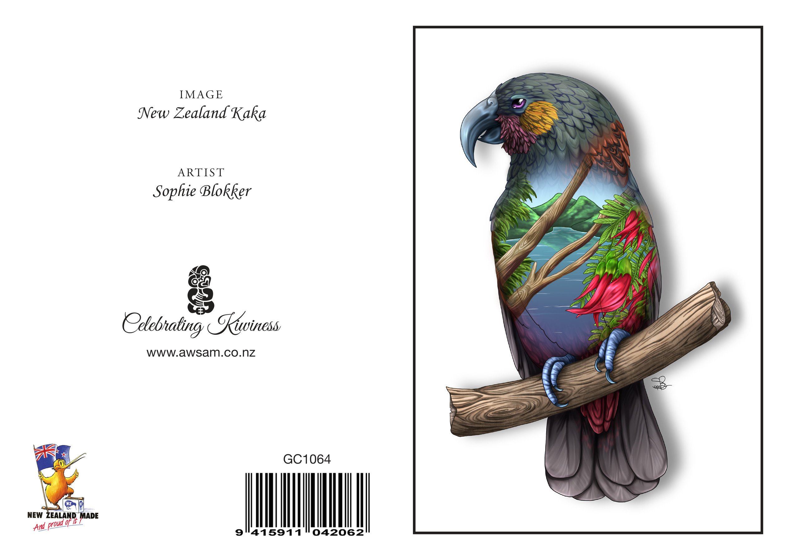GC1064 KKA - Sophie Blokker Greetings Card - Kaka