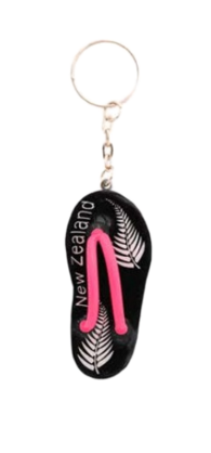 K900 Keyring - Jandal Silver Fern