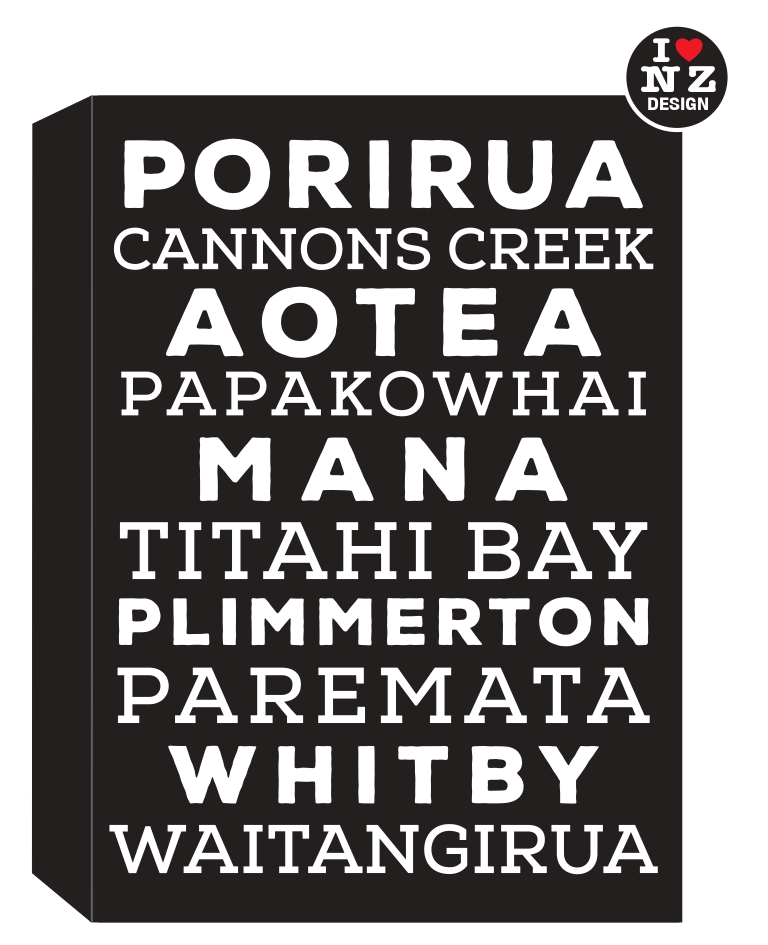 0706-Porirua Word Block Black - Porirua