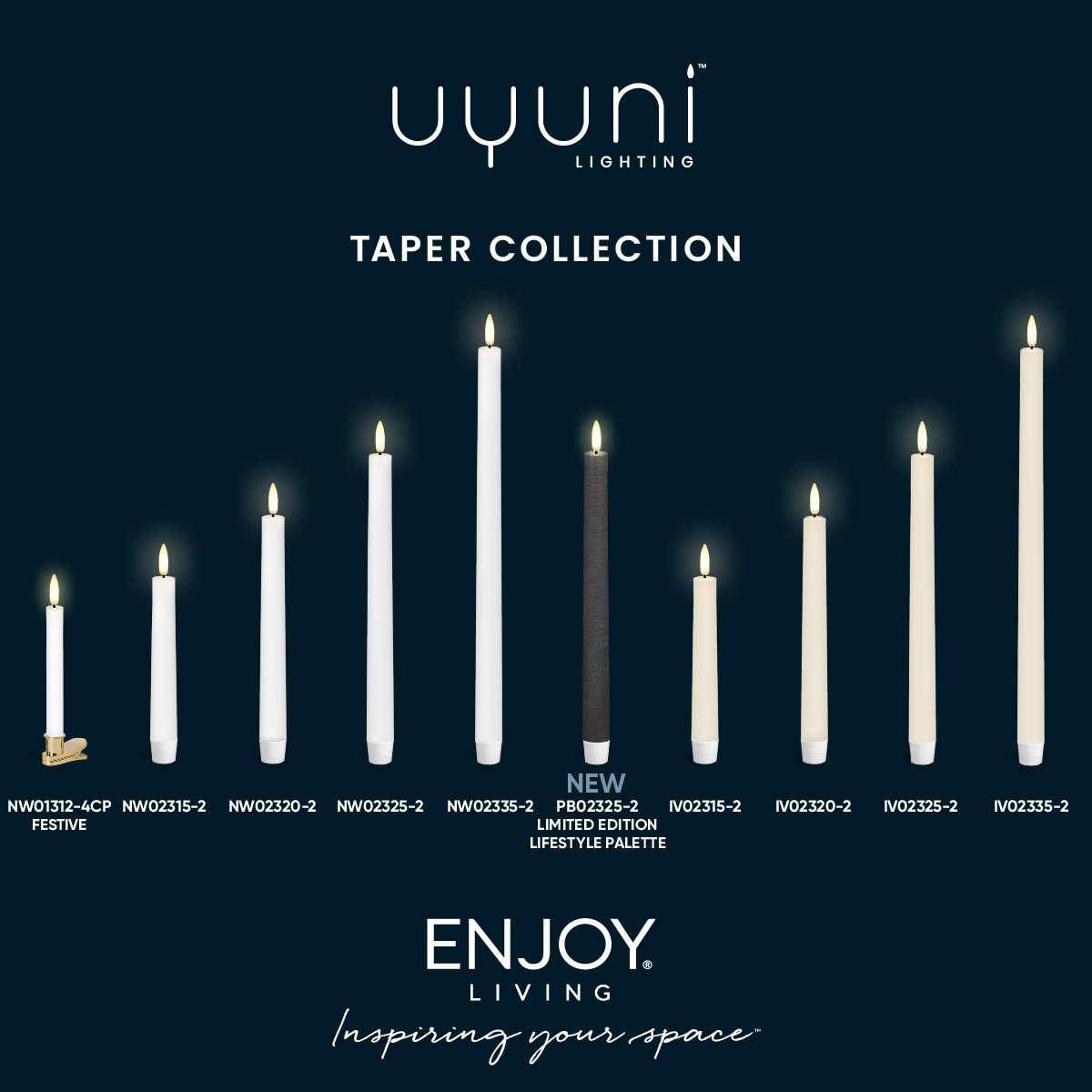 Tapers | Nordic White