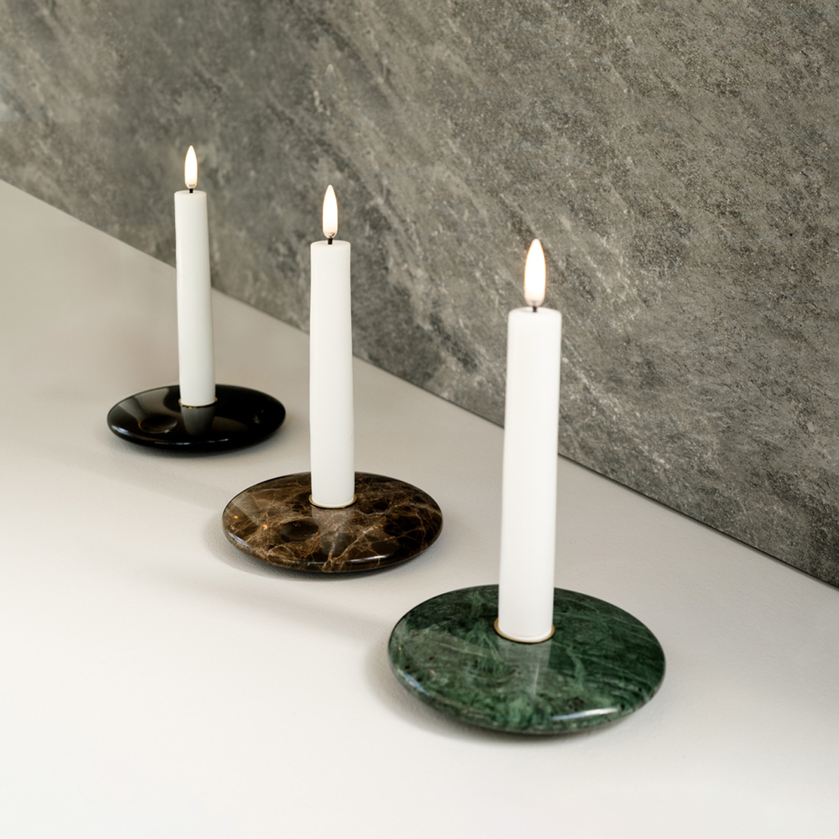 Taper Holders | Metal & Marble