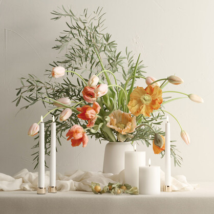 Taper Holders | Metal & Marble