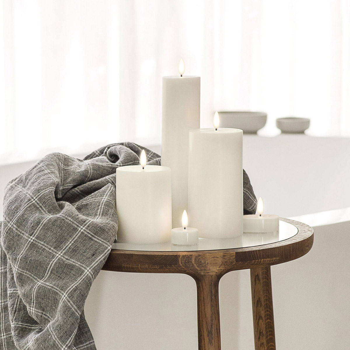 Wholesale Uyuni Lighting Tea Lights White Flameless Enjoy Living