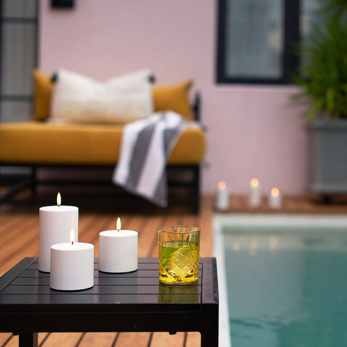 Wholesale Uyuni Lighting Outdoor Candles White Flameless Enjoy