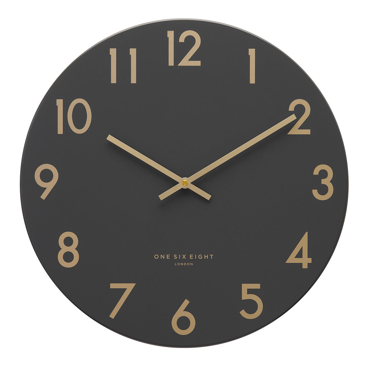 LUCA Charcoal 30cm Silent Wall Clock