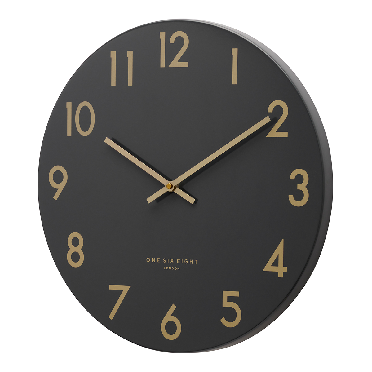 LUCA Charcoal 30cm Silent Wall Clock