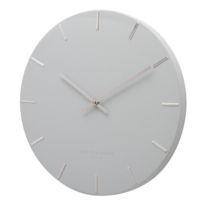 LUCA Light Grey 60cm Silent Wall Clock