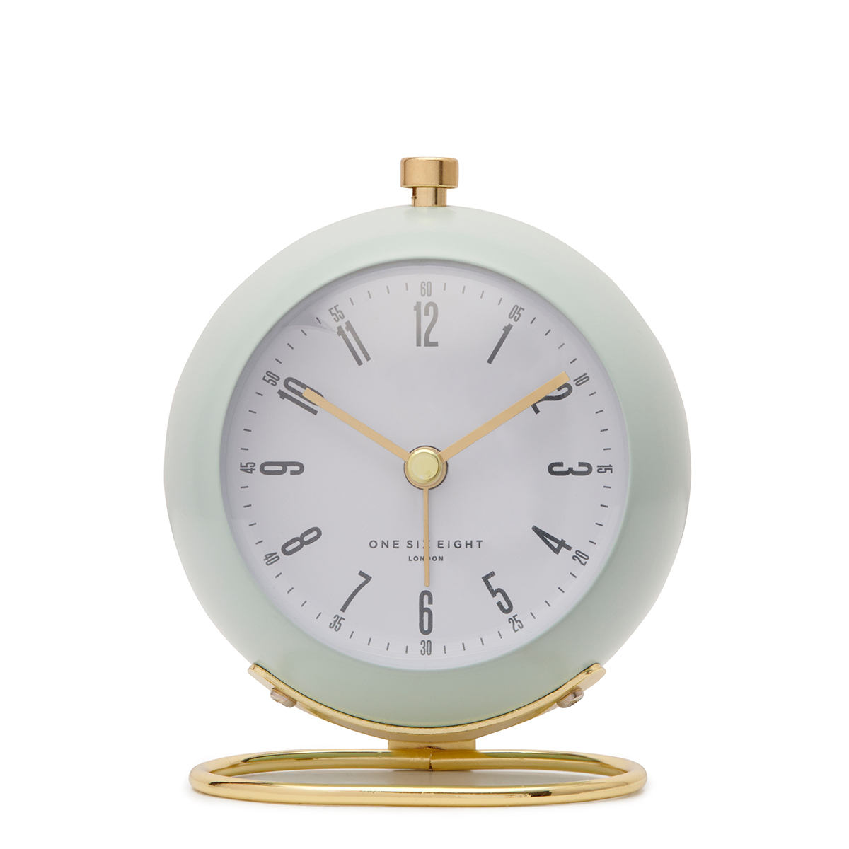 Grace Sage Green Silent Alarm Clock