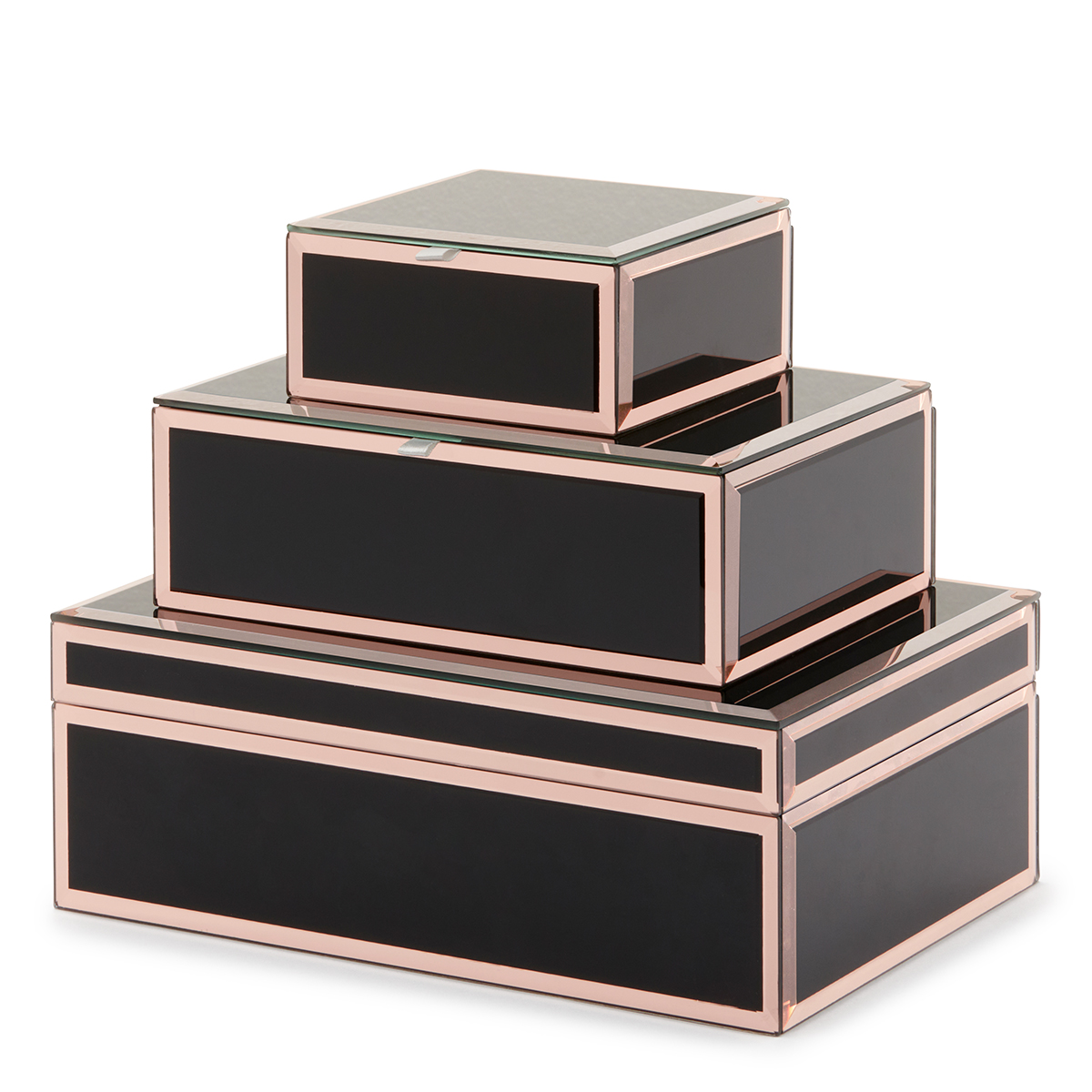 SARA Black Medium Jewellery Box