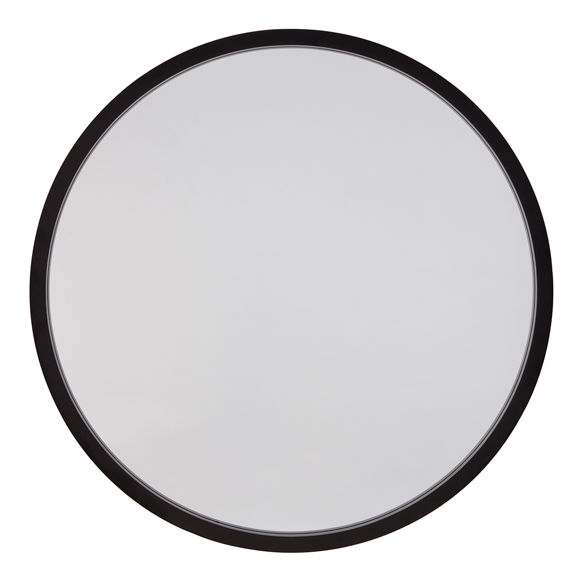 TINA 95cm Black Solid Wood Mirror
