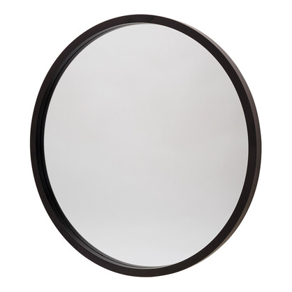 TINA 95cm Black Solid Wood Mirror