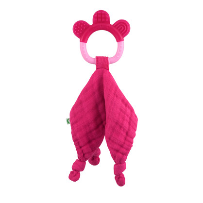 Muslin Blankie Teether made from Organic Cotton-3mo+