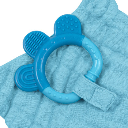 Muslin Blankie Teether made from Organic Cotton-3mo+