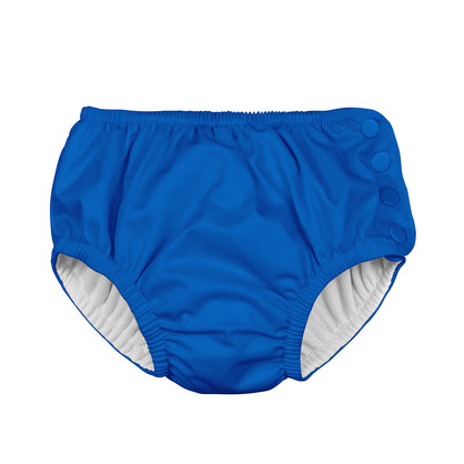 Snap Reusable Absorbent Swimsuit Diaper-Royal Blue