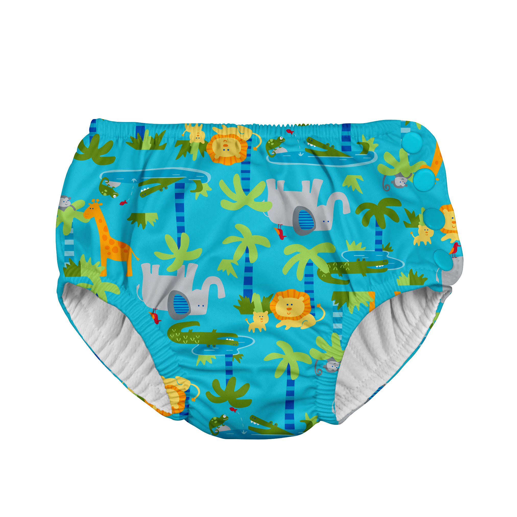 Reusable Swim Diapers Green Sprouts Toddler Girl Snap Reusable