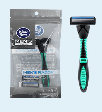White Handle Razor Wholesale White Rain Mens Razors Handle + 3 Blade Cartridges - TriStar ...