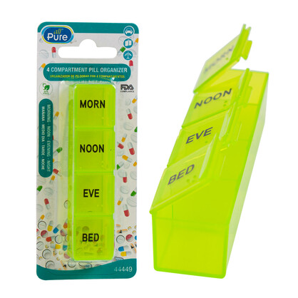 Pill Organiser Daily 4 Compartment