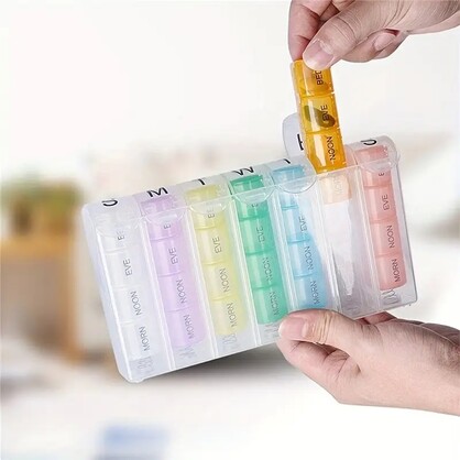Wish 7 Day Spring Loaded Pill Box