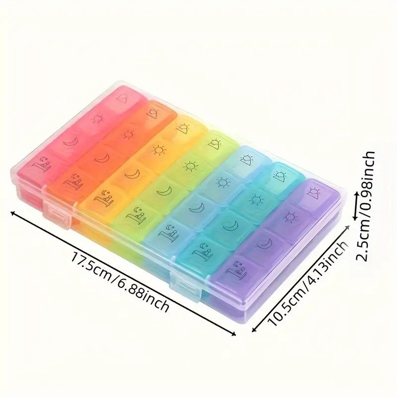 Wish 7 Day Travel Pill Case 28 Compartment