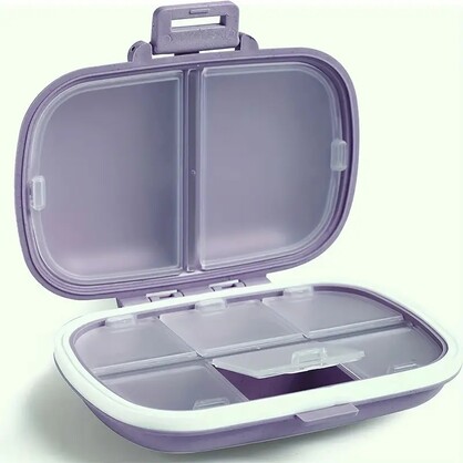 Travel Pill / Jewellery Case 8 Compartment