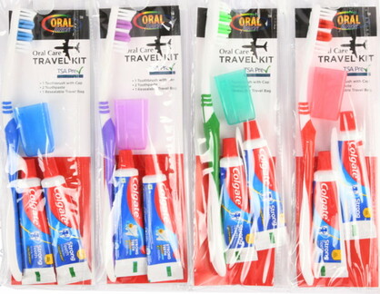 Oral Fusion Travel Kit w/ 2x Colgate Toothpaste
