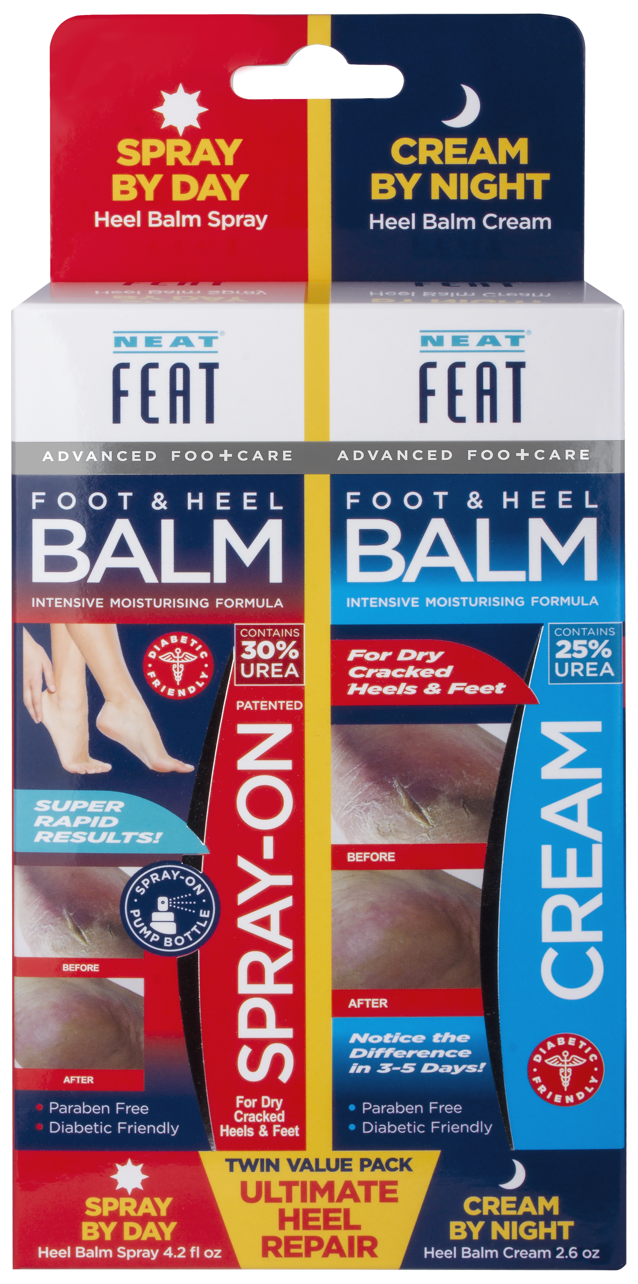 Ultimate Heel Repair Duopack (125ml Spray & 75g Cream)