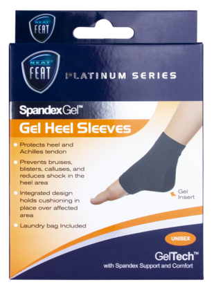 Spandex Gel Heel Sleeve Large