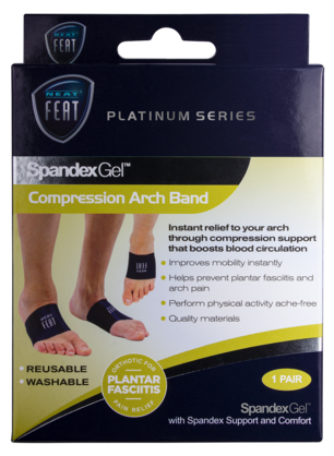 Spandex Gel Compression Arch Band Large