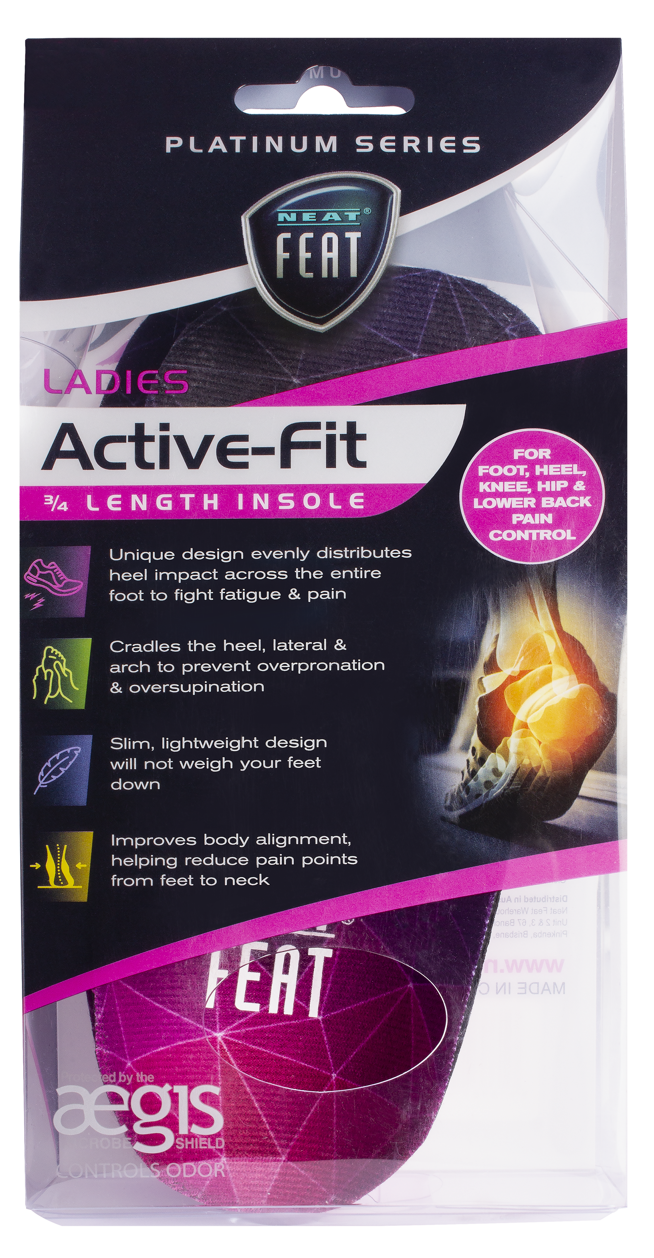 Ladies 3/4 Length Active Fit