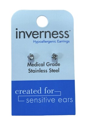 INV POST PIERCING STS 3MM CZ TIFF