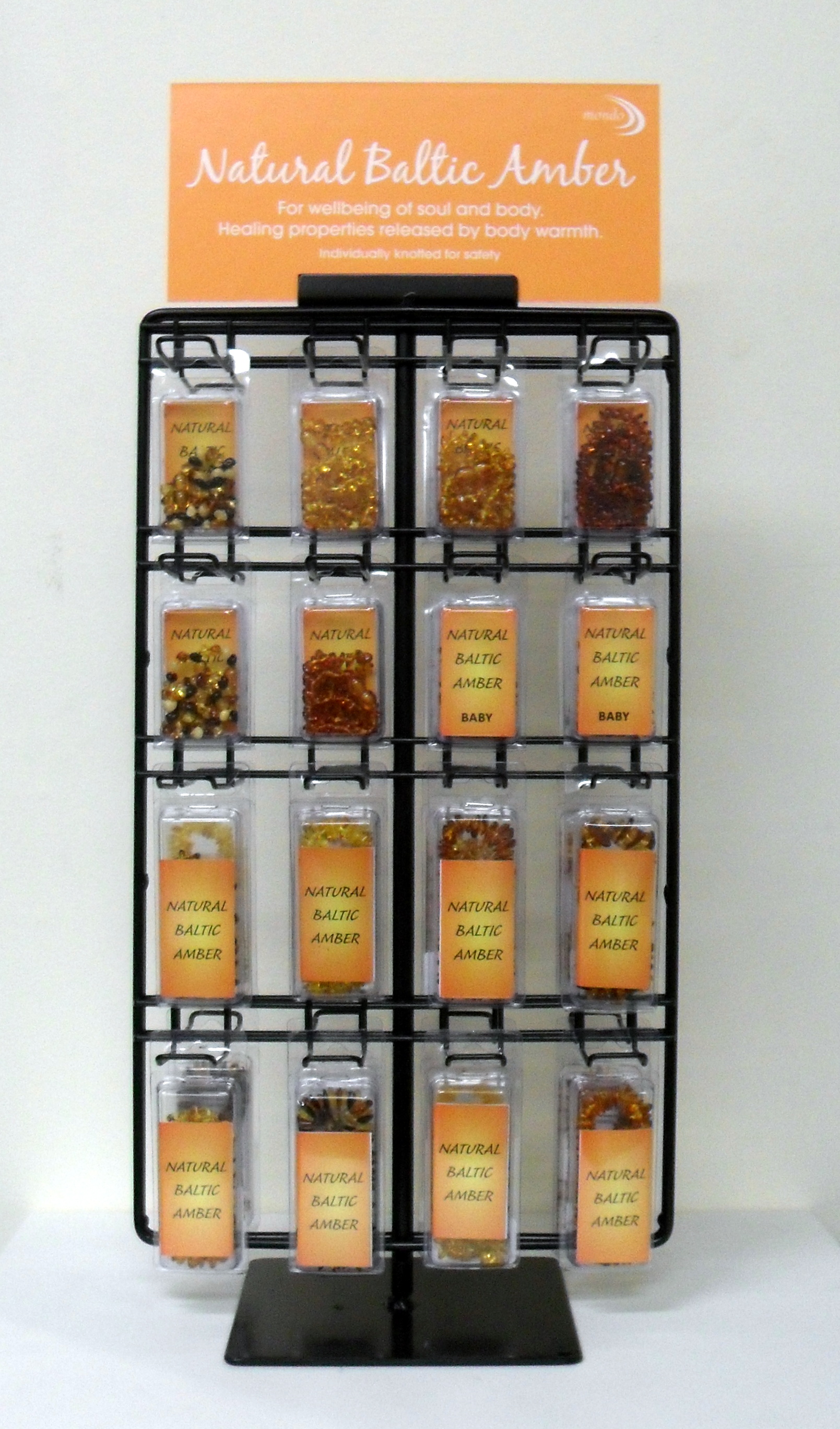 AM00 NATURAL AMBER DISPLAY STAND