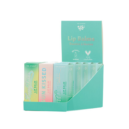 YES STUDIO - LIP BALM CDU X 18 - 3 FRAGRANCES (6EA)