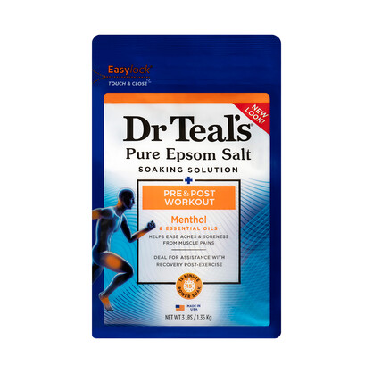 DR TEAL'S EBS PRE & POST WORKOUT (MAG.SULF & MENTHOL) 1.36KG